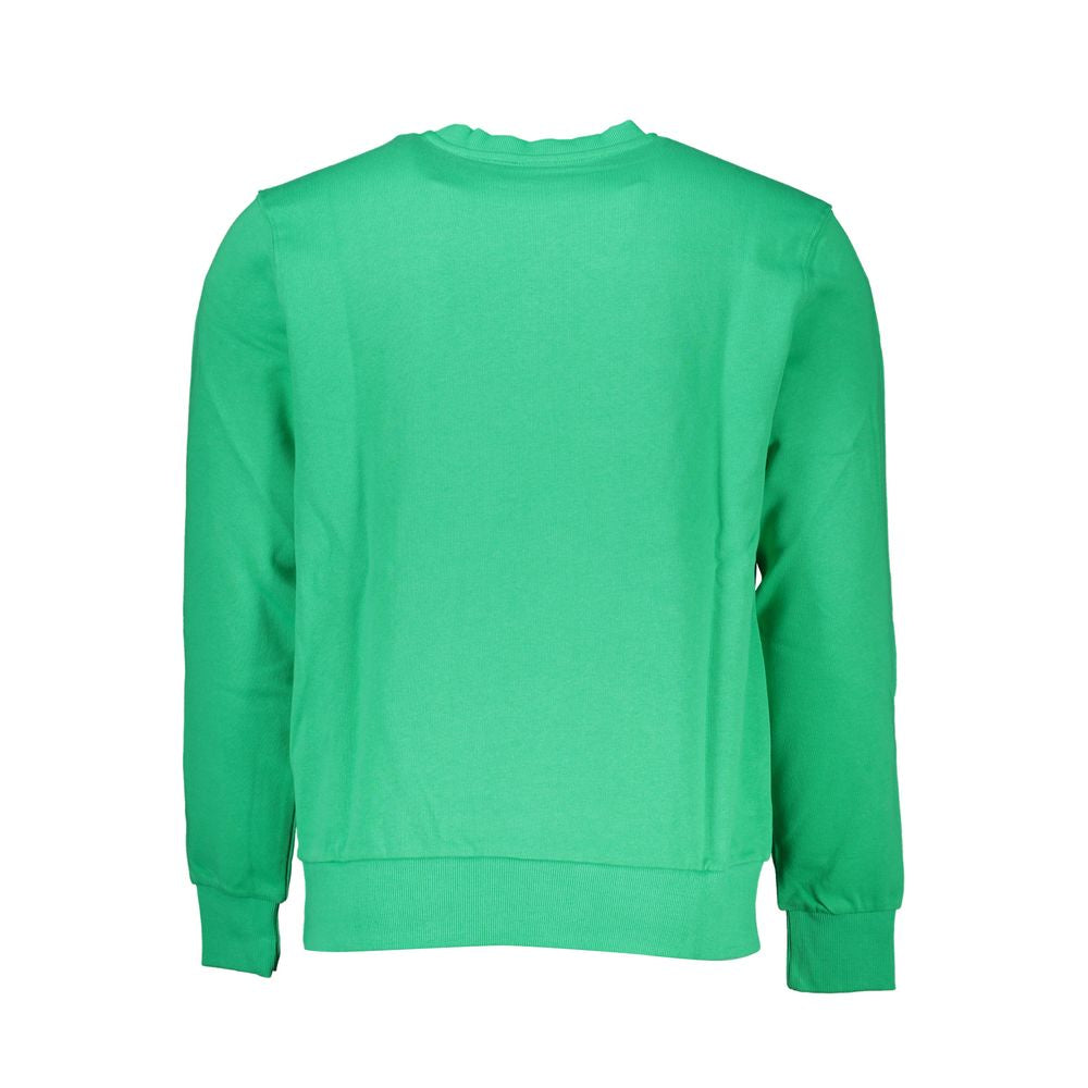 Green Cotton Men Sweater - ventzia
