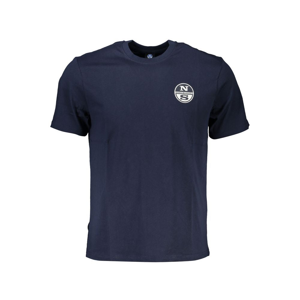 Blu Cotton Men T-Shirt - ventzia