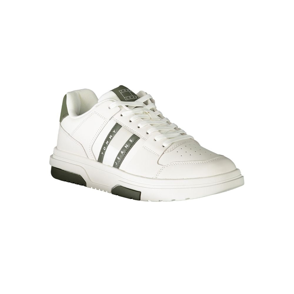 White Polyethylene Men Sneaker - ventzia