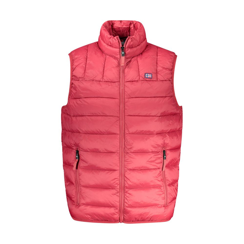 Rosso Polyamide Men's Vest - ventzia