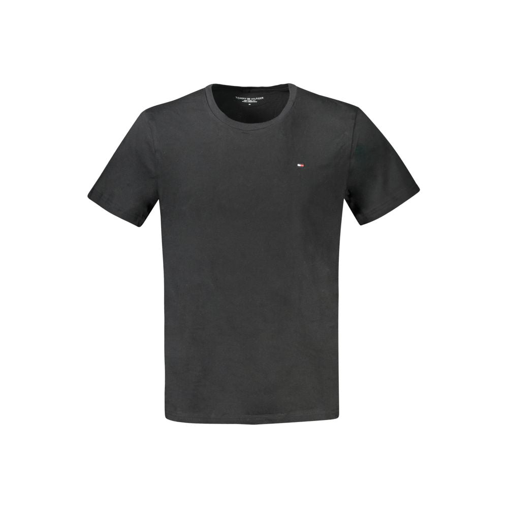 Black Cotton Men's T-Shirt - ventzia
