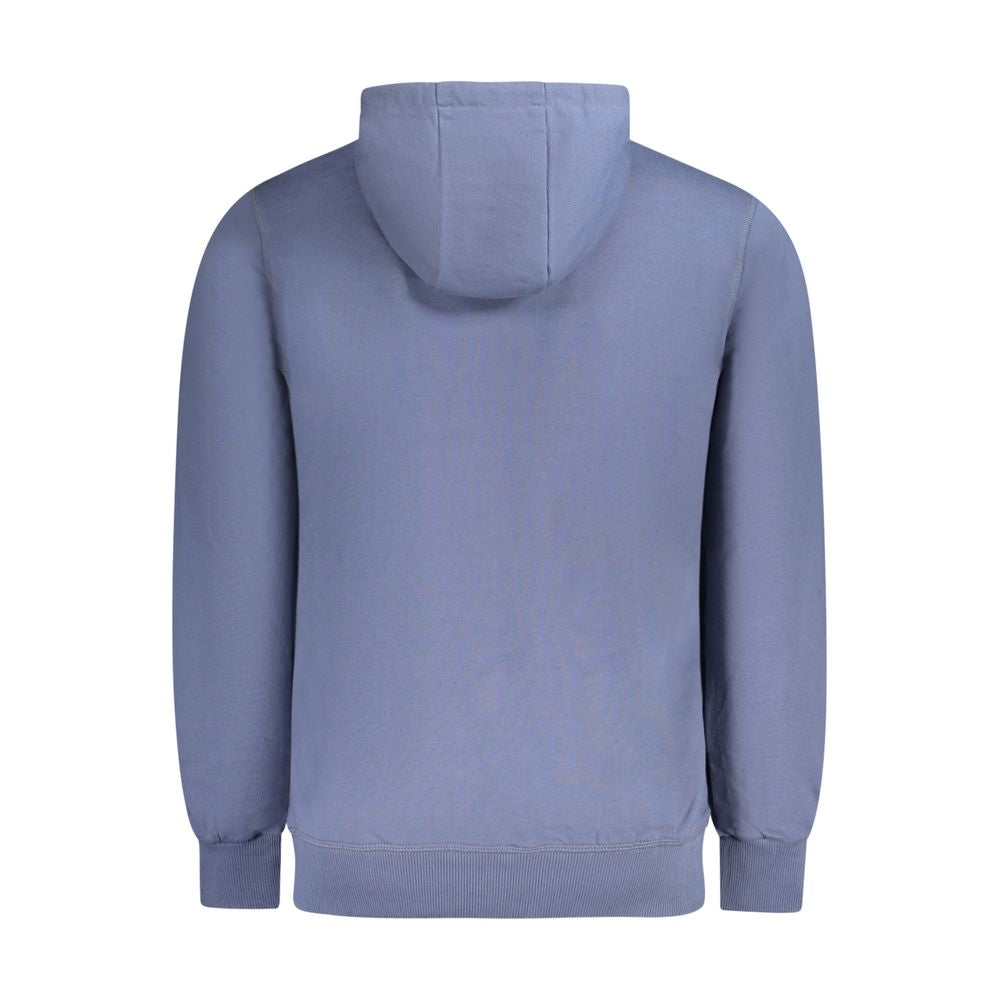 Blue Cotton Men Sweater - ventzia