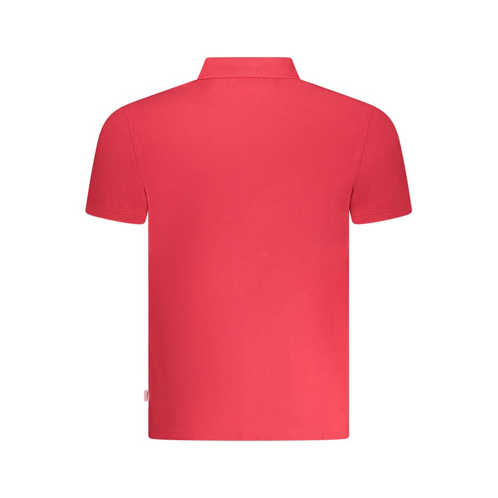 Red Cotton Men Polo - ventzia
