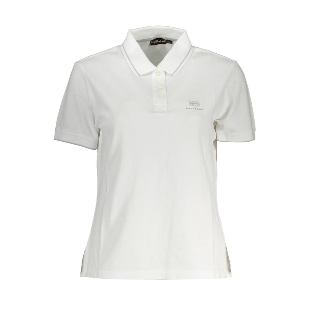 White Cotton Polo Shirt