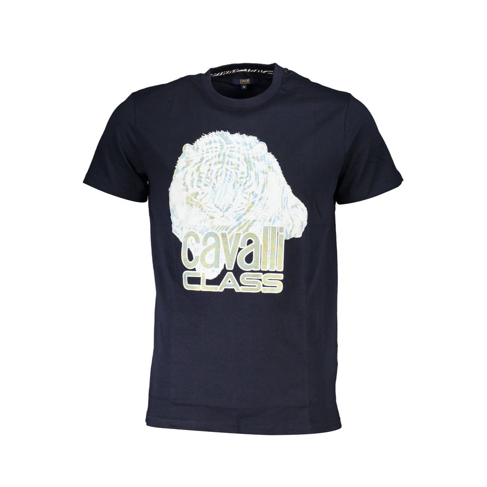 Blu Cotton Men T-Shirt - ventzia
