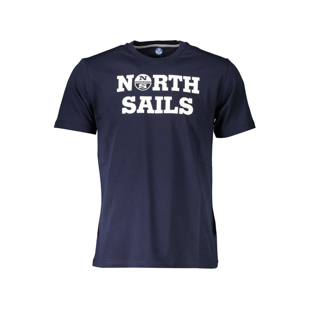 Blue Cotton Men's T-Shirt - ventzia