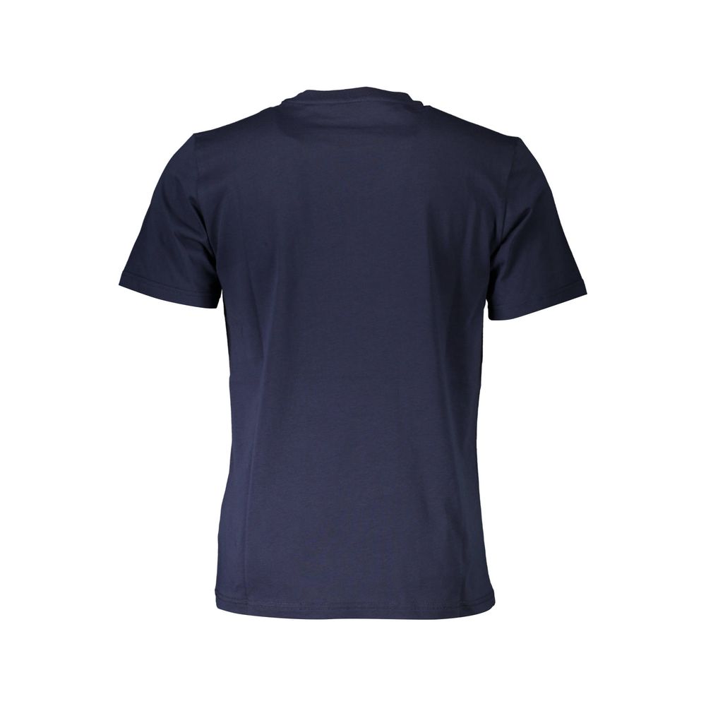 Blue Cotton Men's T-Shirt - ventzia
