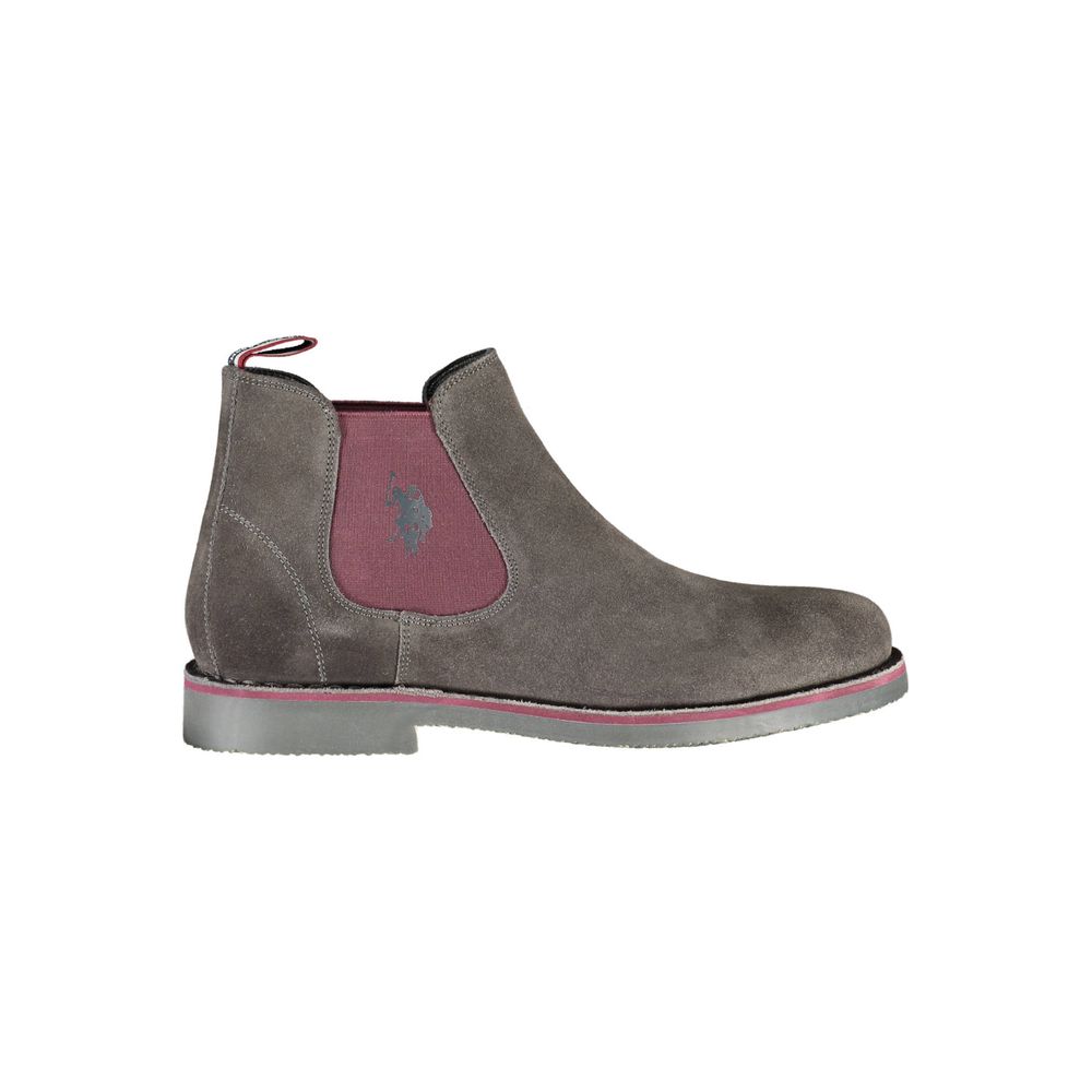 Grigio Leather Men Ankle Boot - ventzia