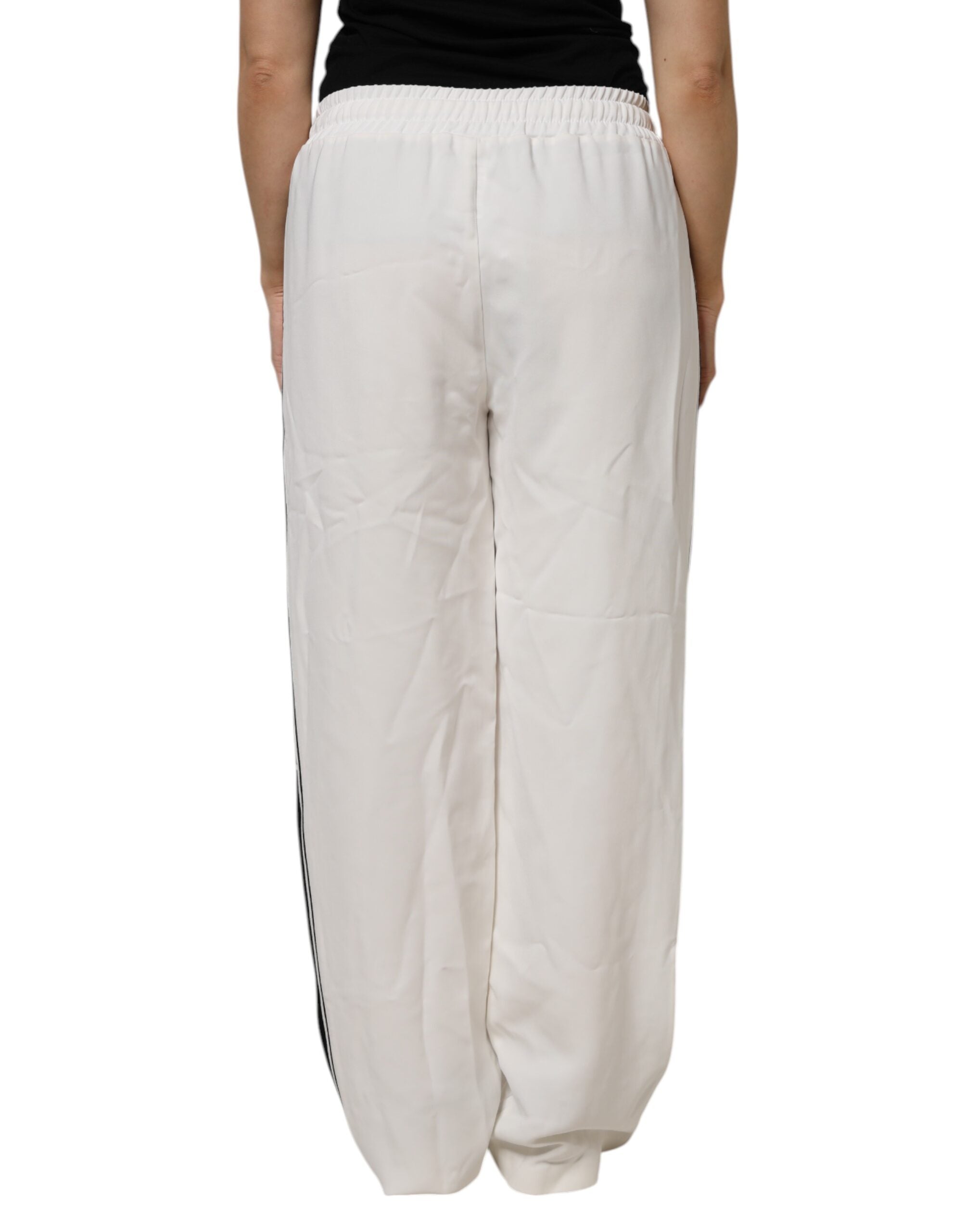 White Jogger Sweatpants Pants - ventzia