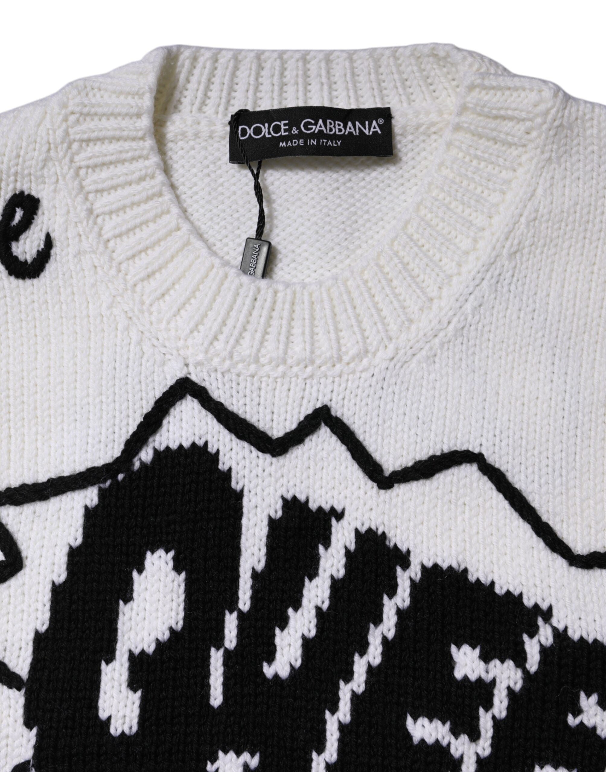 White Wool Knit Crew Neck Pullover Sweater - ventzia