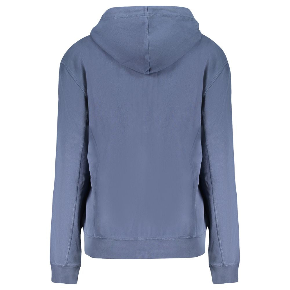 Blue Cotton Women Sweater - ventzia