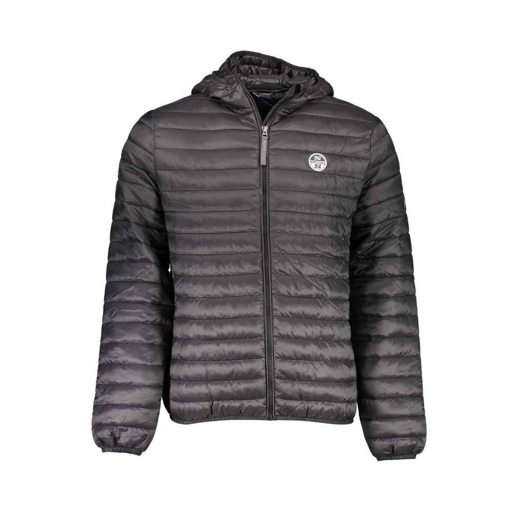 Black Polyamide Men's Jacket - ventzia