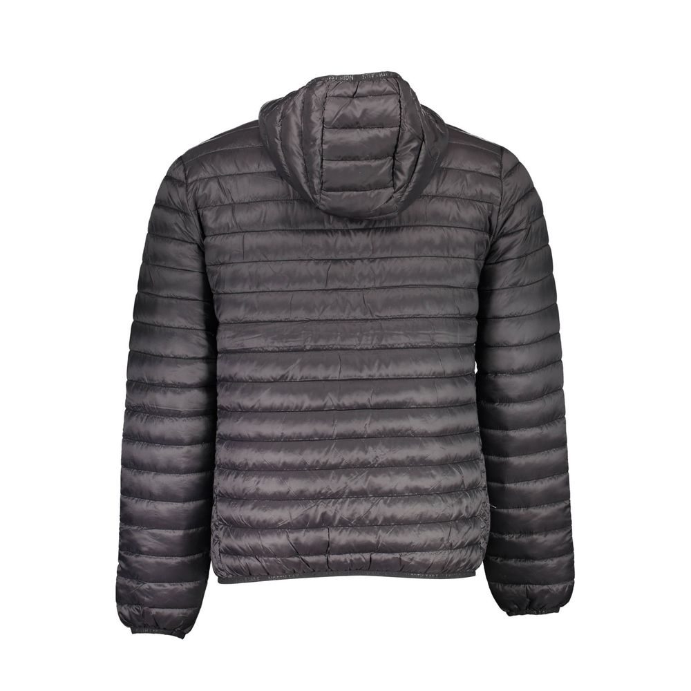 Black Polyamide Men's Jacket - ventzia