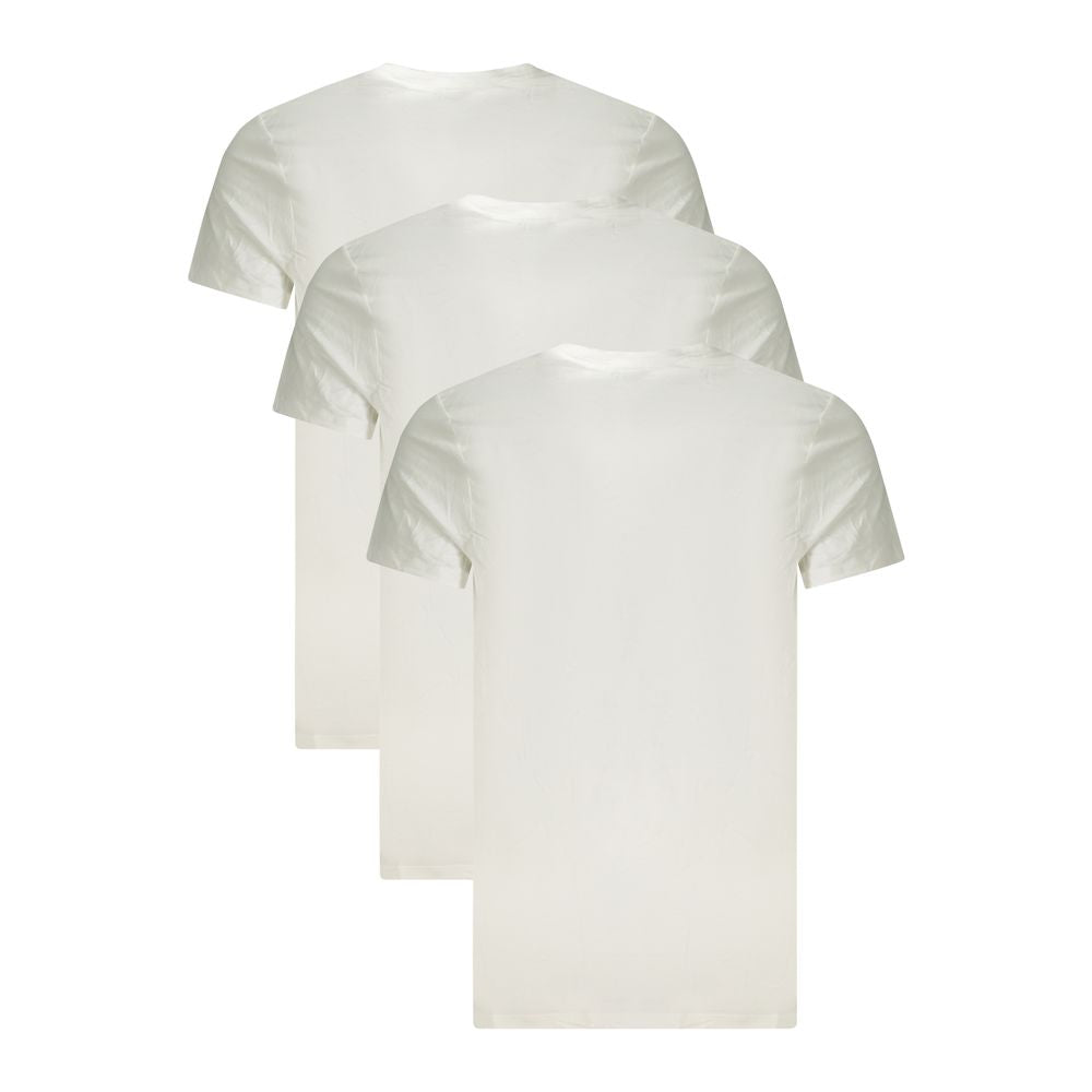 White Cotton Men T-Shirt - ventzia