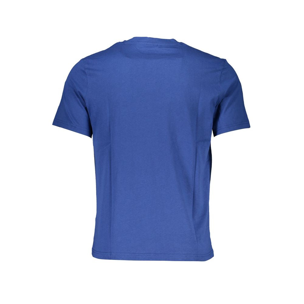 Blue Cotton Men's T-Shirt - ventzia