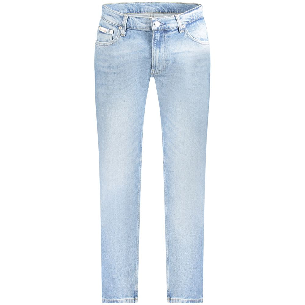 Azzurro Cotton Men Jeans - ventzia