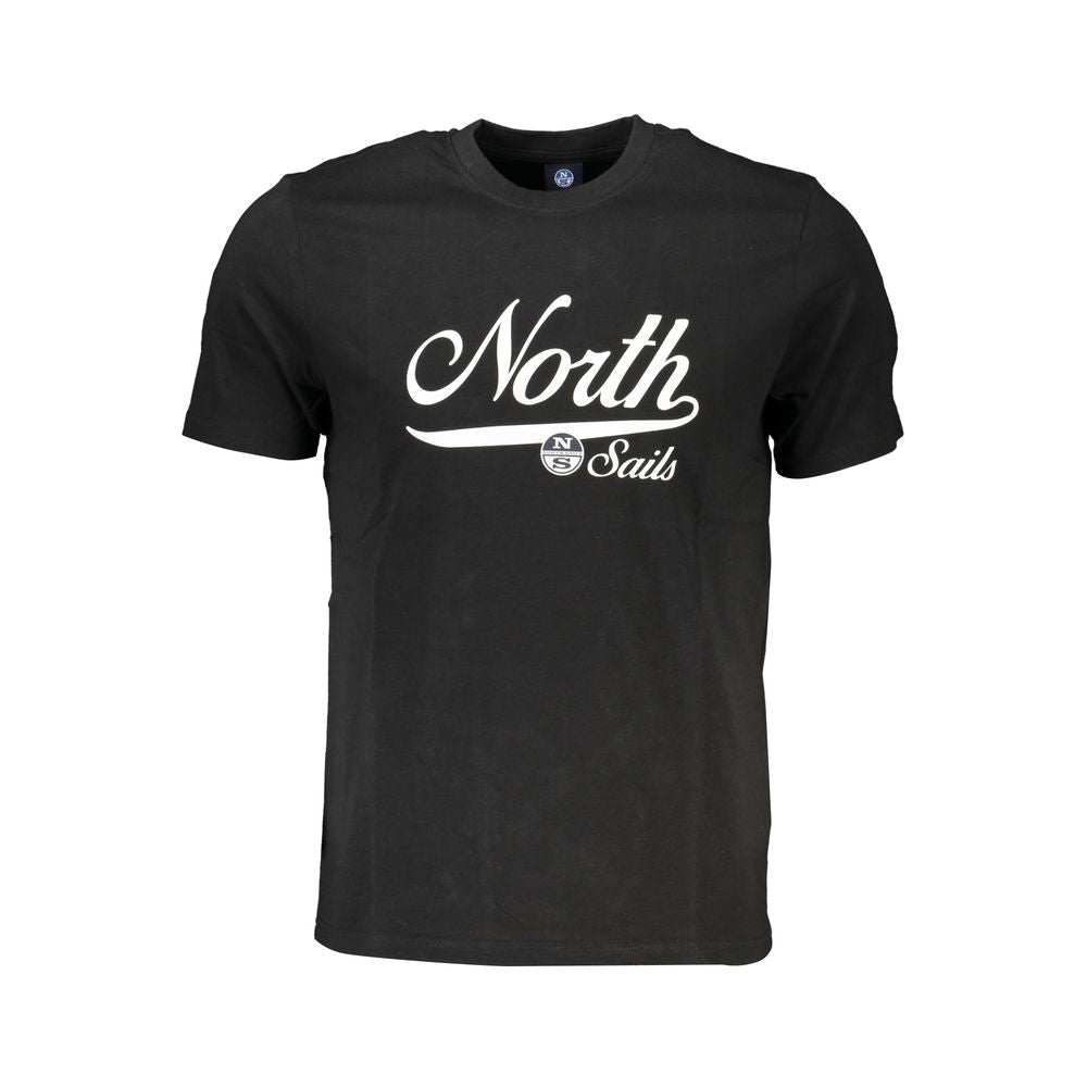 Black Cotton T-Shirt - ventzia