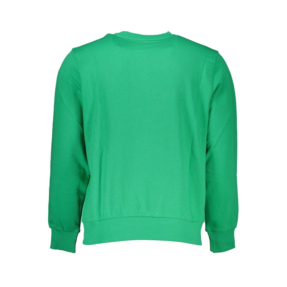 Green Cotton Men Sweater - ventzia