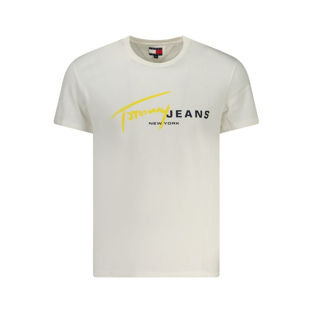 White Cotton Men's T-Shirt - ventzia