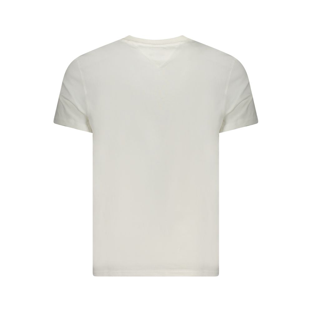 White Cotton Men's T-Shirt - ventzia