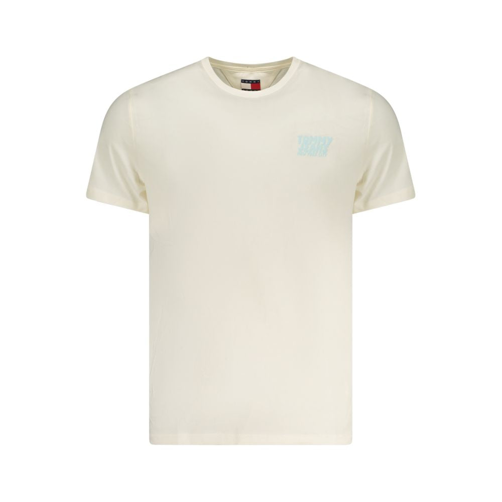 Beige Cotton Men T-Shirt - ventzia