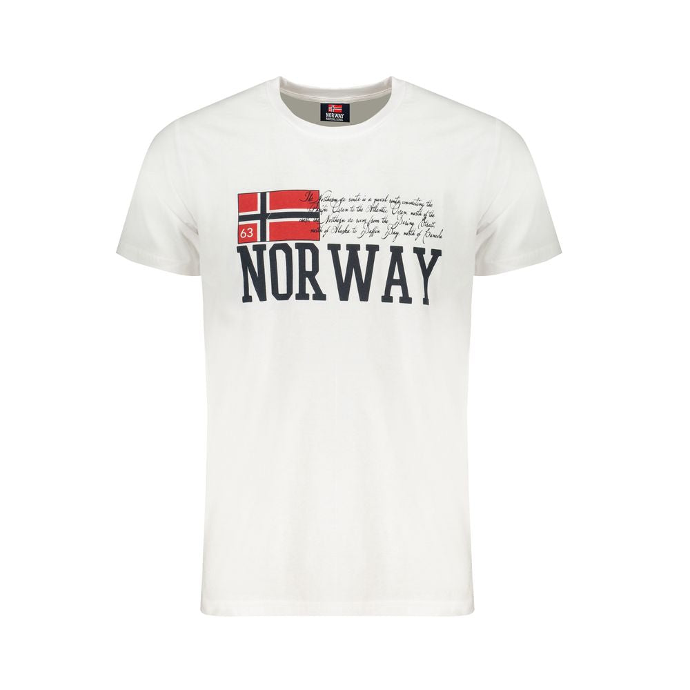 White Cotton Men's T-Shirt