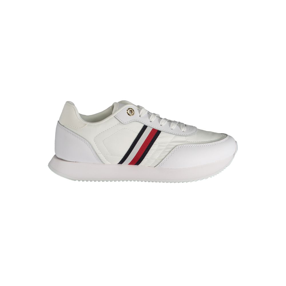 White Leather Women Sneaker - ventzia