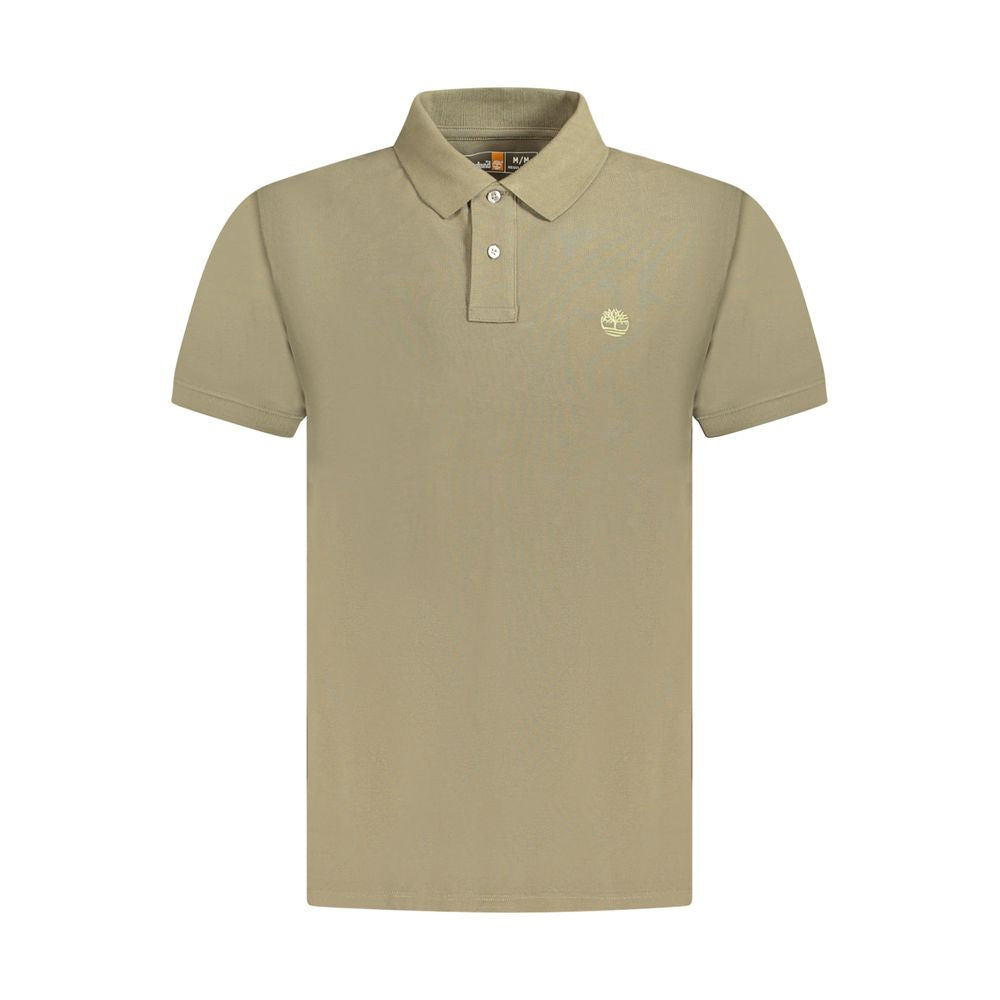 Brown Cotton Men Polo Shirt - ventzia