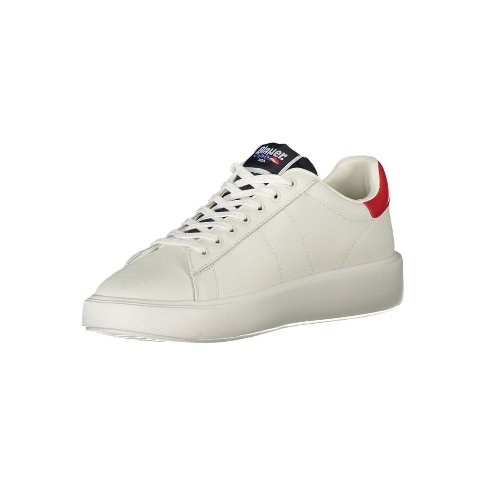 White Polyester Sneaker