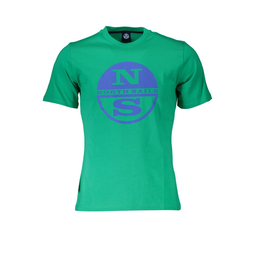 Green Cotton Men T-Shirt - ventzia