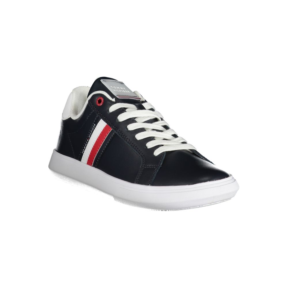 Blue Leather Men Sneaker - ventzia