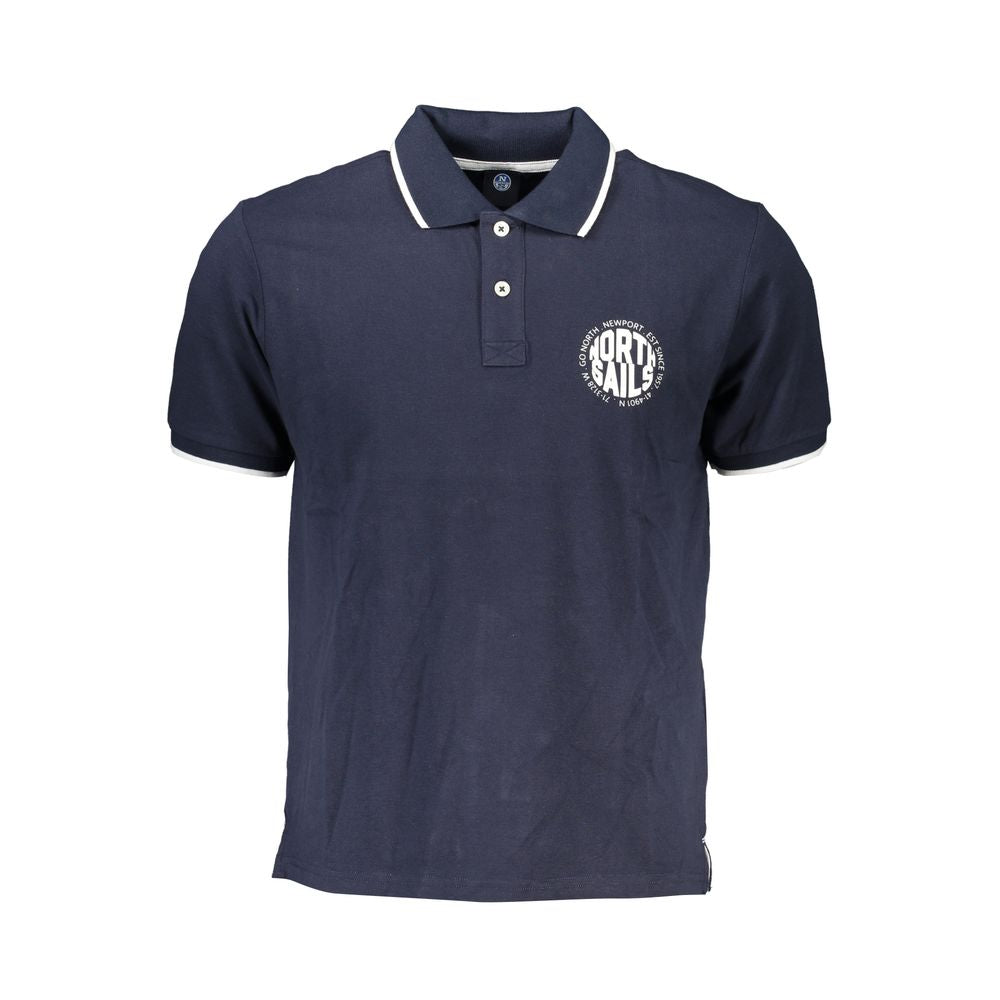 Blu Cotton Men Polo - ventzia