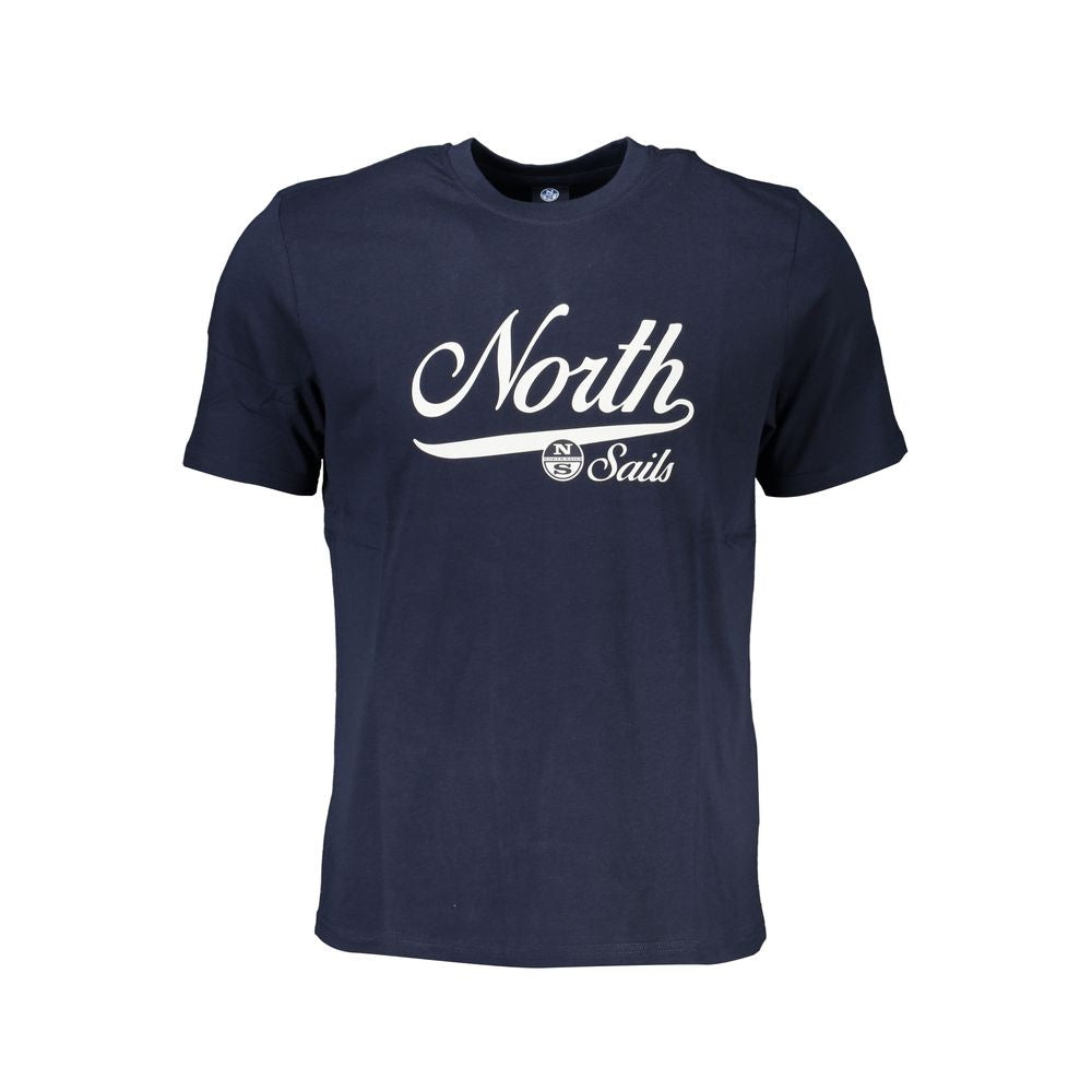 Blue Cotton Men T-Shirt - ventzia