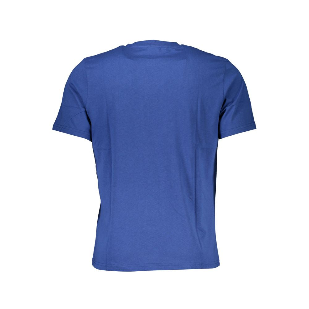 Blue Cotton Men T-Shirt - ventzia