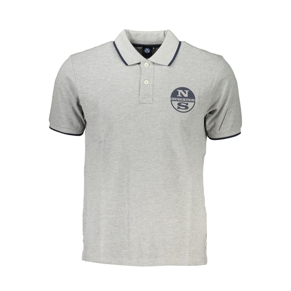 Grigio Cotton Mens Polo Shirt - ventzia