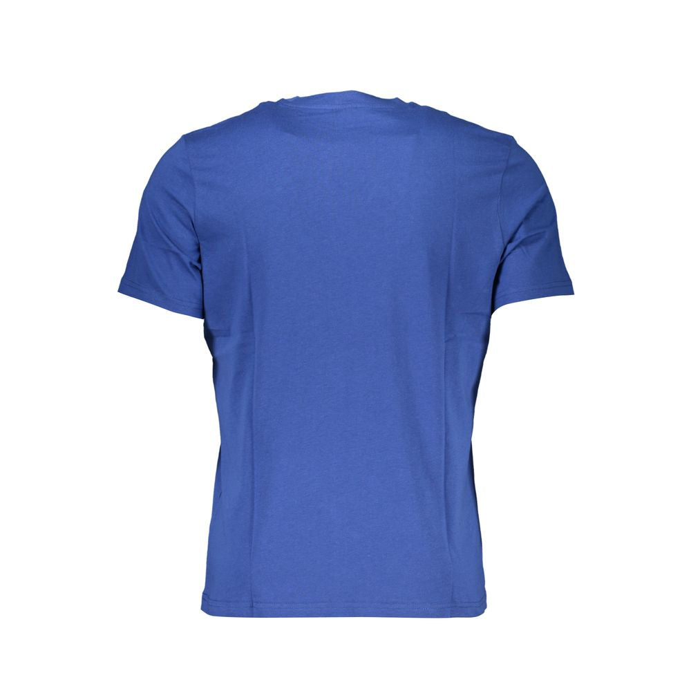 Blu Cotton Men T-Shirt - ventzia