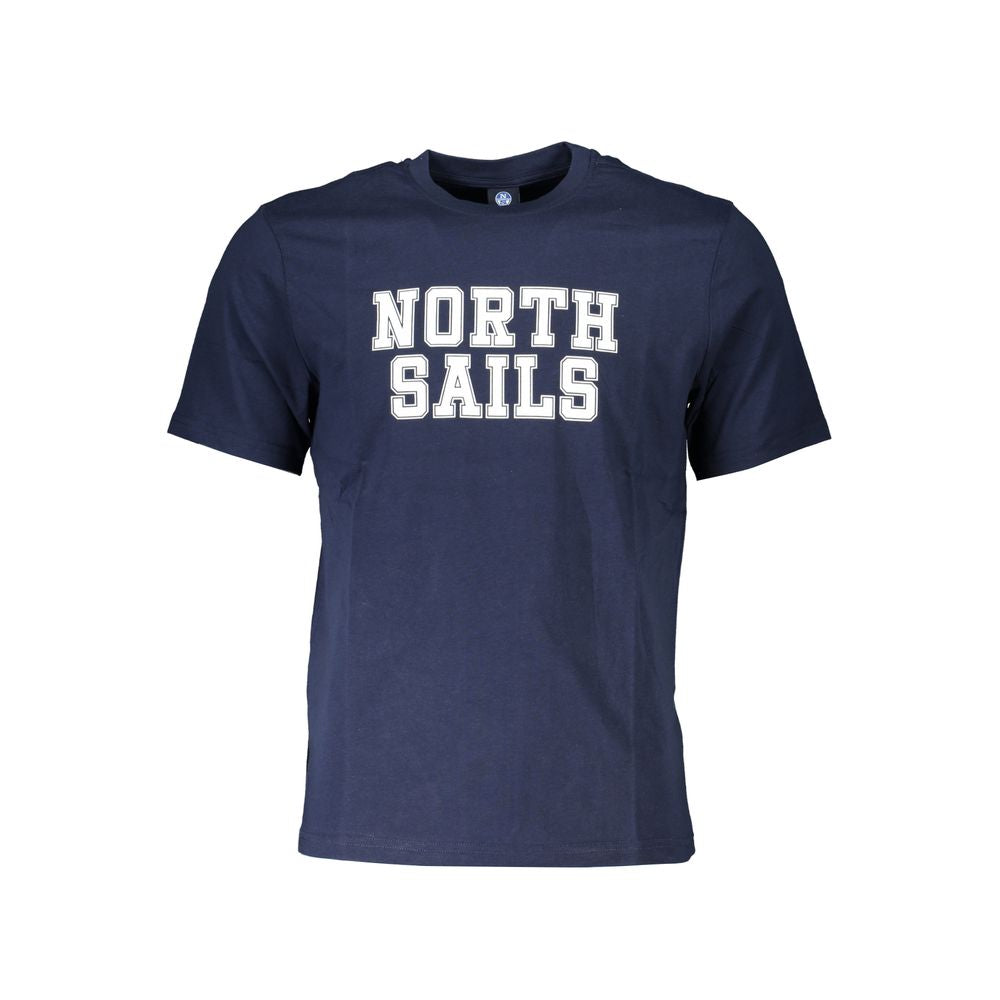 Blu Cotton Men T-Shirt - ventzia