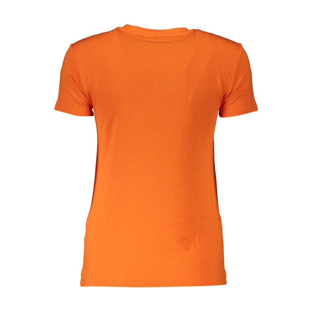 Elegant Orange Rhinestone Tee - ventzia