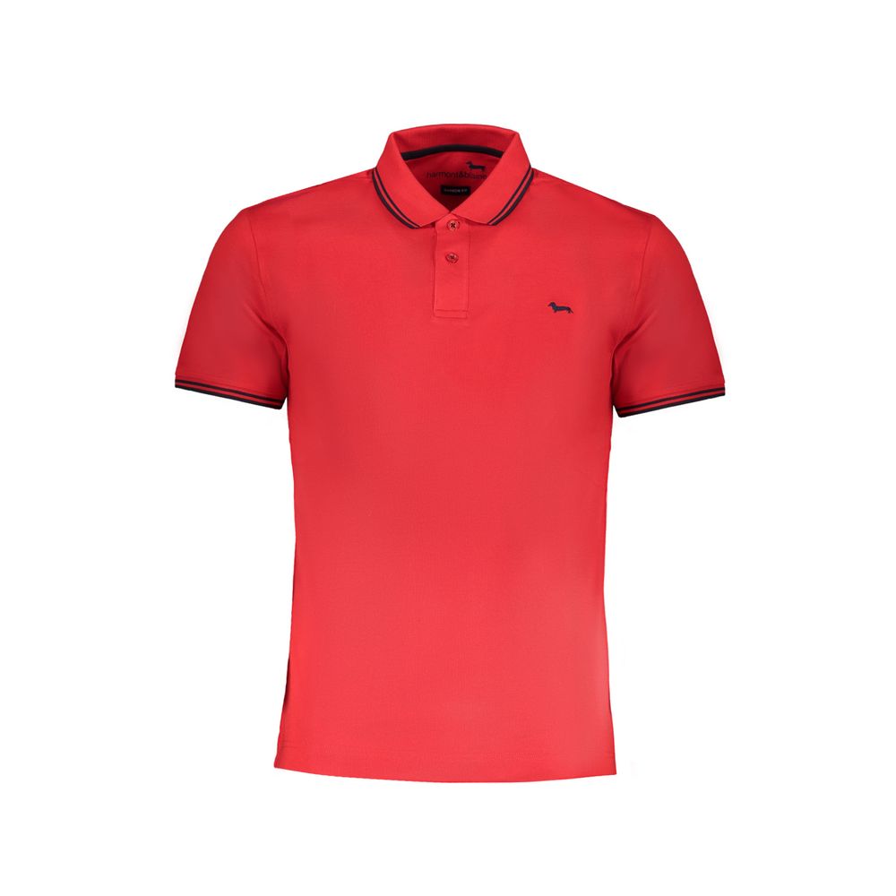 Red Cotton Polo Shirt - ventzia