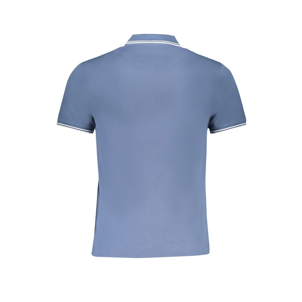 Blue Cotton Polo Shirt - ventzia