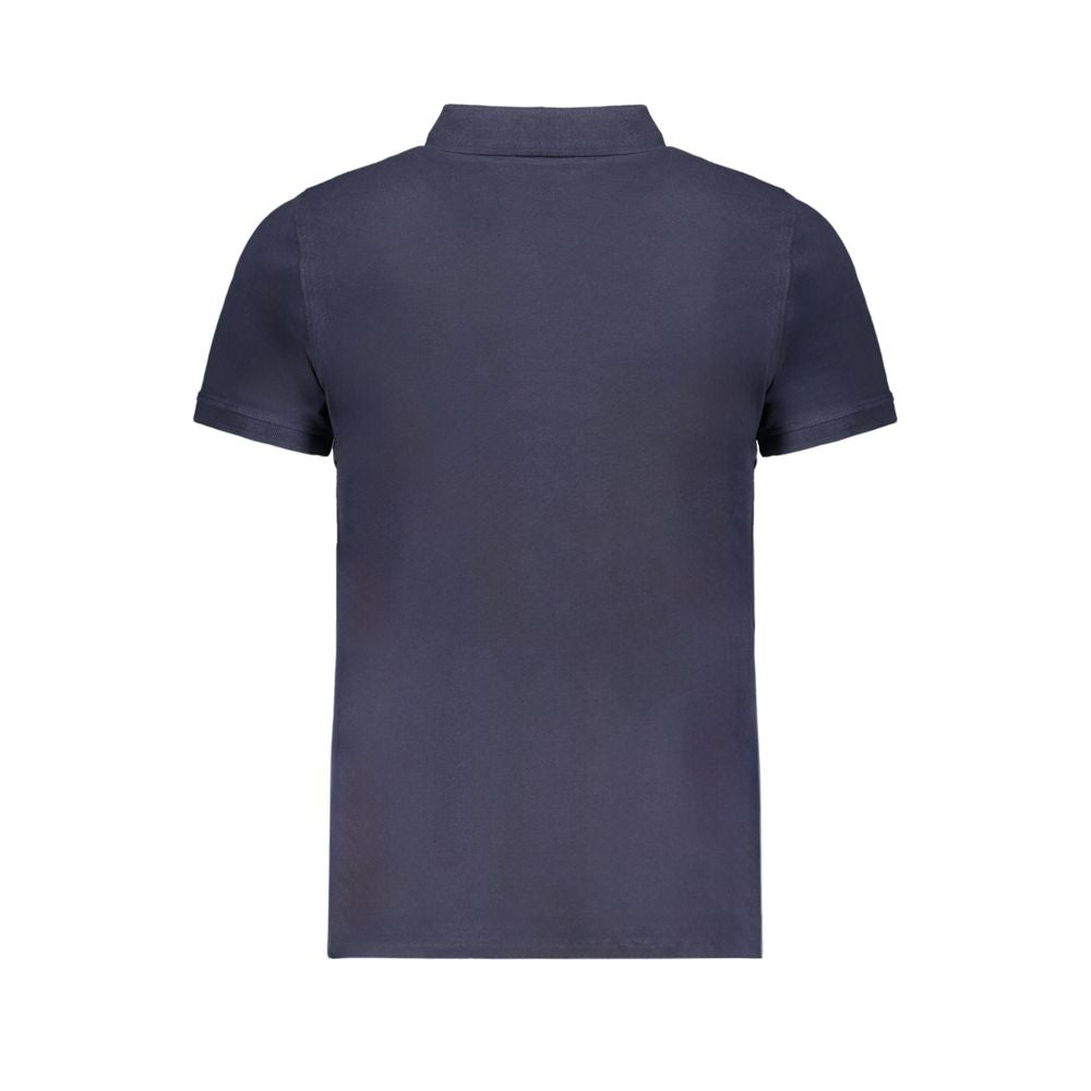 Blue Cotton Polo Shirt - ventzia