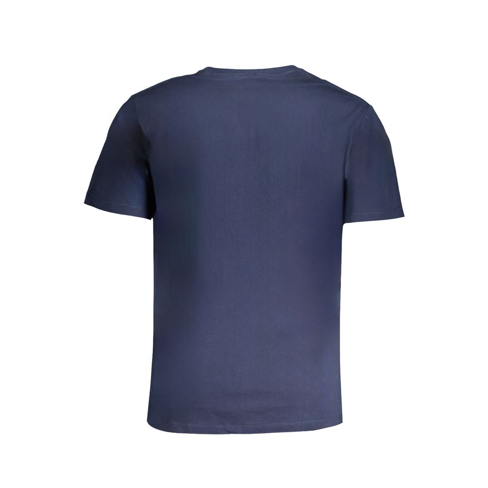 Blue Cotton Men T-Shirt - ventzia