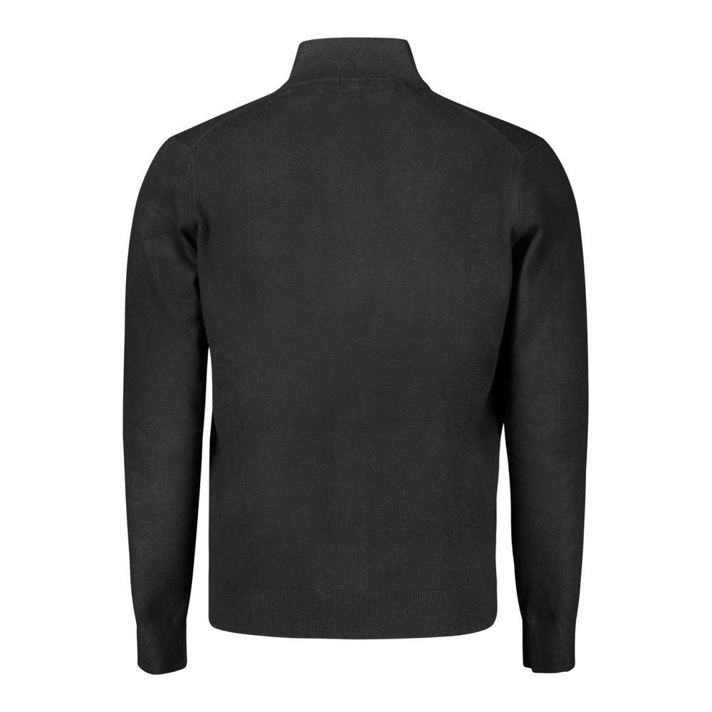 Black Polyamide Men Cardigan - ventzia