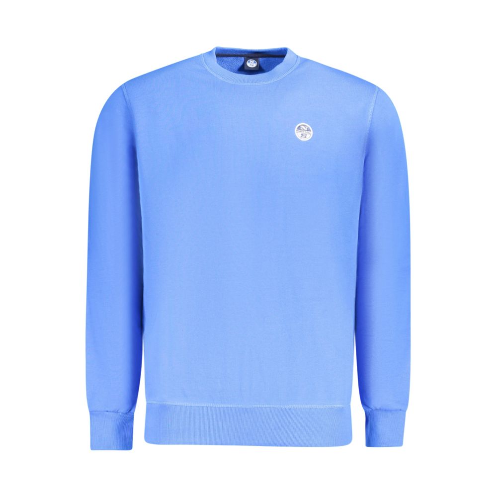 Blue Cotton Men's Sweatshirt - ventzia