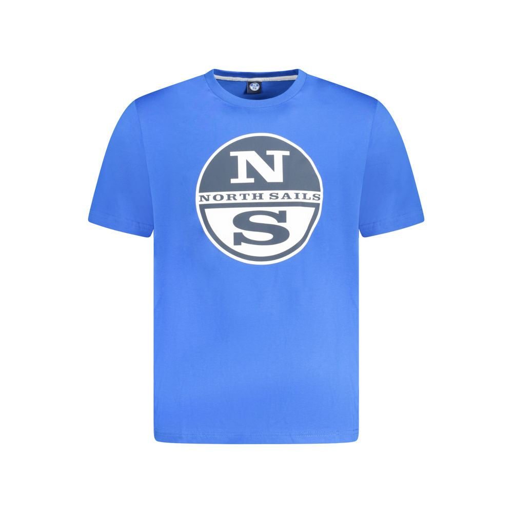 Blue Cotton Men's T-Shirt - ventzia