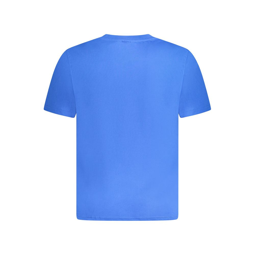 Blue Cotton Men's T-Shirt - ventzia