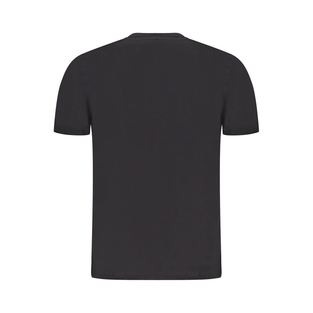 Black Cotton Men's T-Shirt - ventzia
