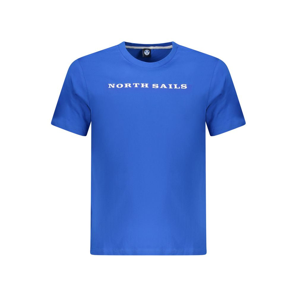 Blue Cotton Men T-Shirt - ventzia