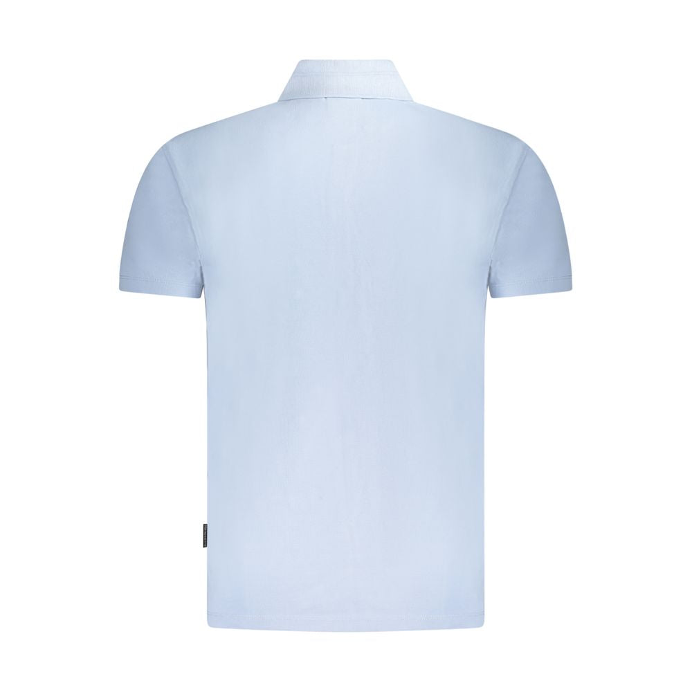 Blue Cotton Polo Shirt