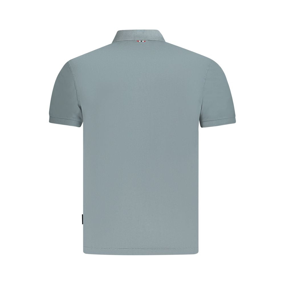 Gray Cotton Polo Shirt